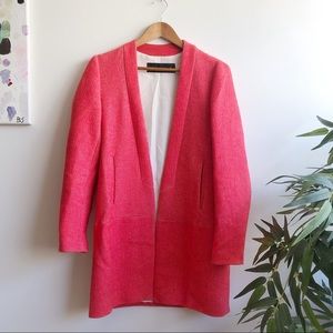Zara Hot Pink Buttonless Blazer